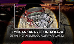 İzmir-Ankara Yolunda Kaza... 25 Yaşındaki Sürücü Ağır Yaralandı