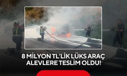 8 milyon TL’lik lüks araç alevlere teslim oldu! Elektrikli otomobil 12 saatte küle döndü