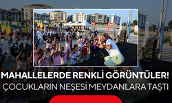 Mahallelerde renkli görüntüler! Çocukların neşesi meydanlara taştı