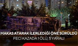 Makas atarak ilerlediği öne sürülen minibüs dehşet saçtı; 1 ölü, 5 yaralı
