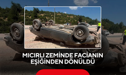Mıcırlı zeminde facianın eşiğinden dönüldü