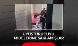 Uyuşturucuyu midelerine saklamışlar