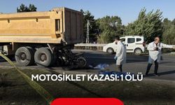 Motosiklet kazası can aldı: 1 ölü