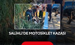 Salihli’de motosiklet kazası