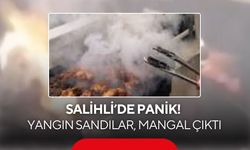 Salihli’de panik! Yangın sandılar, mangal çıktı
