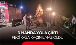 3 manda yola çıktı, feci kaza kaçınılmaz oldu! 1'i ağır 2 yaralı