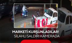 Marketi kurşunladılar! Motosikletli 2 şüphelinin saldırısı kamerada