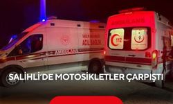 Salihli’de motosikletler çarpıştı! 2 sürücü yaralandı