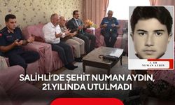 Salihli’de şehit Numan Aydın, 21.yılında utulmadı