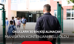 Okullara 30 Bin Kişi Alınacak! Manisa’nın Kontenjanı Belli Oldu