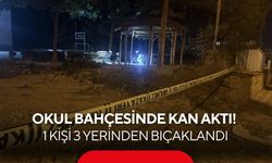 Okul bahçesinde kan aktı! 1 kişi 3 yerinden bıçaklandı