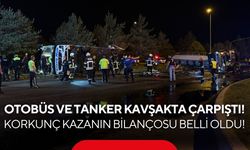 Otobüs ve tanker kavşakta çarpıştı! Korkunç kazanın bilançosu belli oldu!