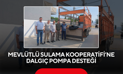 Mevlütlü Sulama Kooperatifi’ne Dalgıç Pompa Desteği