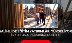 Salihli’de Eğitim Yatırımları Yükseliyor ! İki Yeni Okul İnşaatında İnceleme