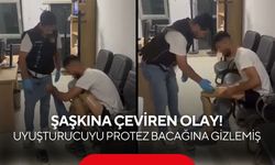 Şaşkına çeviren olay! 830 gram metamfetamini protez bacağına sakladı
