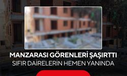 Sıfır dairelerin manzarası şaşırttı! Pencereden bakınca bakın ne görünüyor...