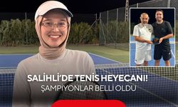 Salihli’de tenis heyecanı! Şampiyonlar belli oldu