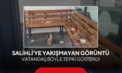 Salihli’ye yakışmayan görüntü… Vatandaş böyle tepki gösterdi