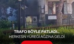 Trafo böyle patladı... Herkesin yüreği ağzına geldi