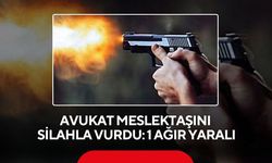Avukat meslektaşını silahla vurdu: 1 ağır yaralı