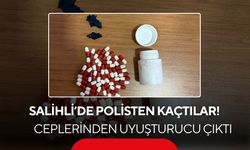 Salihli’de polisten kaçtılar! Ceplerinden uyuşturucu çıktı