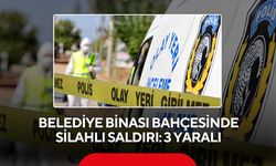 Belediye binası bahçesinde silahlı saldırı: 3 yaralı