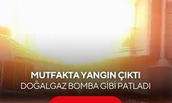 Yangın söndürülürken bir anda patladı! Patlama yüzlerce metre öteden duyuldu...