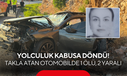 Yolculuk kabusa döndü! Takla atan otomobilde 1 ölü, 2 yaralı