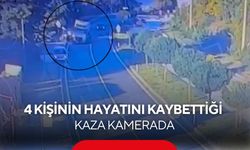 4 kişinin öldüğü feci kazanın güvenlik kamerası görüntüleri ortaya çıktı