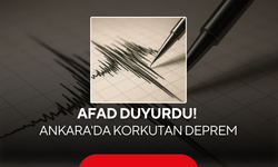 AFAD duyurdu! Ankara'da korkutan deprem
