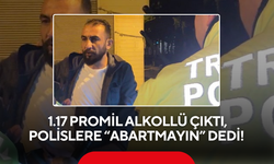 1.17 Promil Alkollü Çıktı, Polislere “Abartmayın” Dedi!