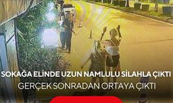 Elinde uzun namlulu silahla sokağa çıktı! Jandarmayı alarma geçirdi, gerçek şaşırttı