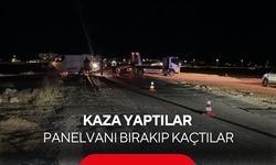 Kaza yaptılar, panelvanı bırakıp kaçtılar! Polis şimdi onları arıyor...