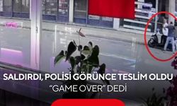 Hiç tanımadığı adamı bıçakladı! Polisi görünce “Game Over” deyip teslim oldu