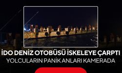 İDO deniz otobüsü iskeleye çarptı! Yolcuların panik anları kamerada