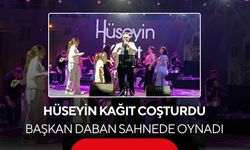 Selendi'de Hüseyin Kağıt coşturdu, Başkan Daban sahnede oynadı