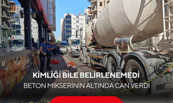Kimliği bile belirlenemedi: Beton mikserinin altında can verdi