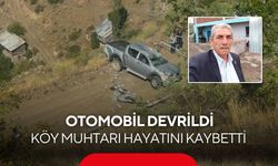 Köy yolunda kontrolden çıkan otomobil devrildi! Muhtar hayatını kaybetti...