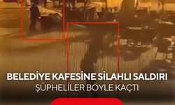 Motosikletle geldiler, belediye kafesine ateş açtılar! O anlar kamerada...