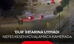 Polisten kaçmaya çalıştı! Kovalamaca cep telefonu kamerasında...