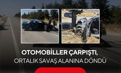 Feci kaza! 2 otomobil çarpıştı, 1’i bebek 6 kişi yaralandı