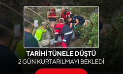 Taşa takıldı, tarihi tünele düştü! 2 gün boyunca kimseye haber veremedi