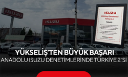 Yükseliş’ten Büyük Başarı! Anadolu Isuzu Bayi Denetimlerinde Türkiye 2.'si Oldu