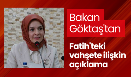 Bakan Göktaş'tan Fatih'teki vahşete ilişkin açıklama