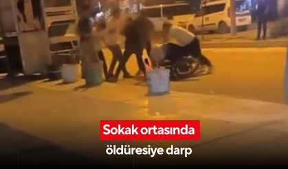 Sokak ortasında öldüresiye darp