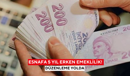 Esnafa 5 yıl erken emeklilik! Düzenleme yolda