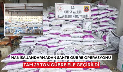 Manisa’da 29 ton sahte gübre ele geçirildi