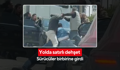 Trafikte değil, savaş alanında gibi! | Trafik tartışması satırlı kavgaya dönüştü...