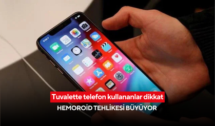 Tuvalette telefon kullananlar dikkat: Hemoroid tehlikesi büyüyor