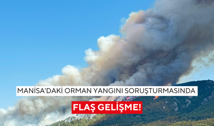 Manisa'da ormanı küle çeviren kıvılcım! Soma yangınında flaş gelişme
